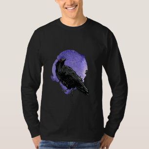 Camiseta Gráfica de pájaros cuervos para regalo de hombres