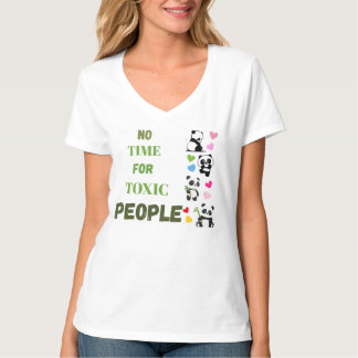 Camiseta gráfica de panda lindo con eslogan