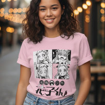 Camiseta gráfica de panel de anime y manga para ni