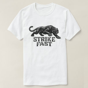 Camiseta gráfica de pantera “Golpea rápido” – Fero