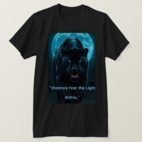 Camiseta gráfica de pantera negra neón azul eléctr