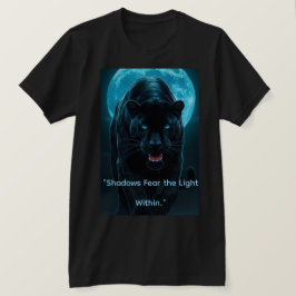 Camiseta gráfica de pantera negra neón azul eléctr