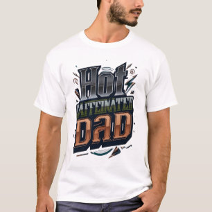 Camiseta gráfica de papá con cafeína caliente