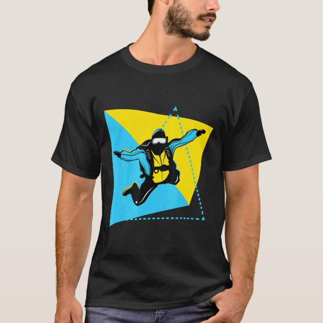 Camiseta Gráfica de paracaidismo (Anverso)