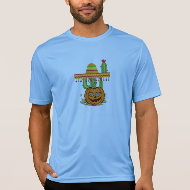 Camiseta gráfica de parche de calabaza (Anverso)