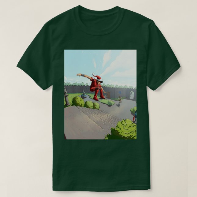 Camiseta Gráfica de patinaje sobre loma (Diseño del anverso)