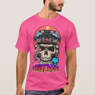 Camiseta Gráfica De Peligroso Pasajero De Calavera