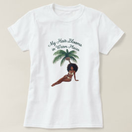 Camiseta gráfica de pelo afro natural cabello negr