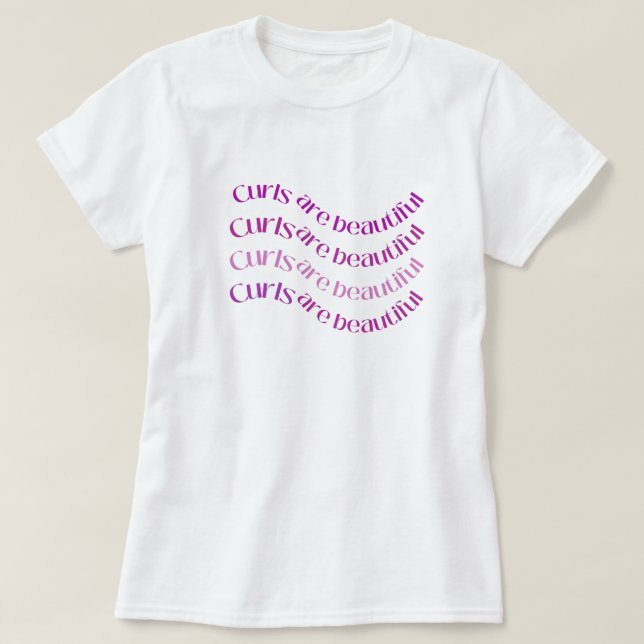 Camiseta gráfica de pelo rizado hermoso (Diseño del anverso)
