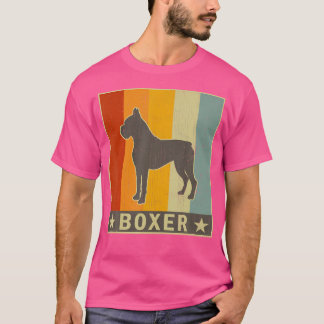 Camiseta Gráfica De Perro De Boxer Retro Con Problemas Para