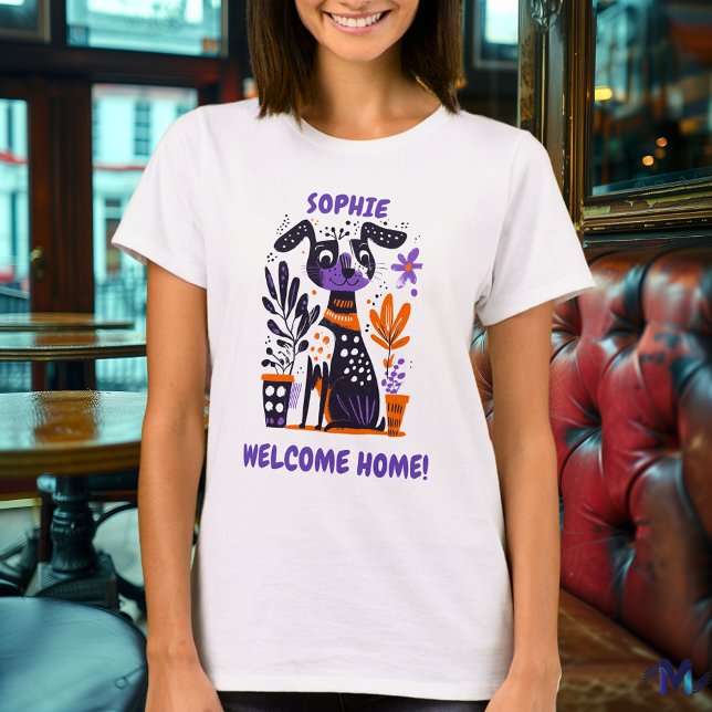Camiseta gráfica de perro de casa de bienvenida pa (Subido por el creador)