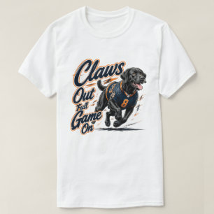 Camiseta Gráfica de perro de fútbol Labrador negro