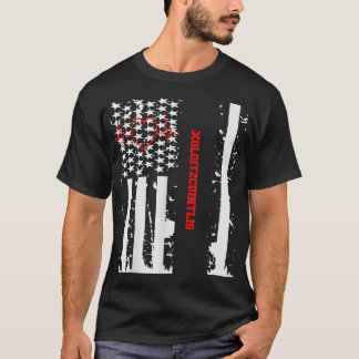 Camiseta Gráfica de perro de oso de Karelian con follaje de