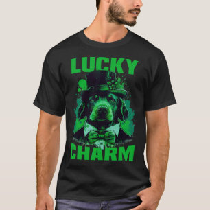 Camiseta Gráfica de Perro de San Patricio
