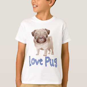 Camiseta gráfica de perro porcino amoroso