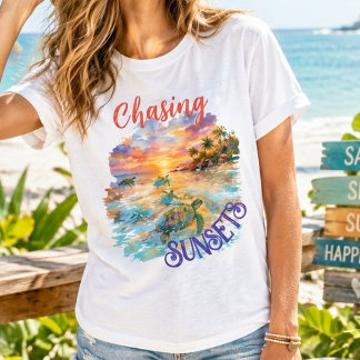 Camiseta gráfica de persecución de atardeceres | E