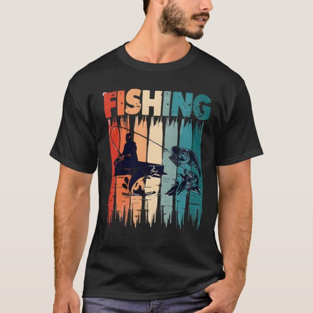 Camiseta gráfica de pesca (Anverso)