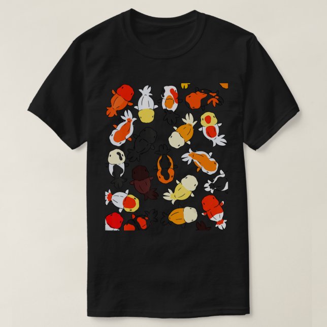 Camiseta gráfica de pez de oro de Ranchu (Diseño del anverso)