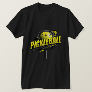 Camiseta Gráfica de Pickleball Negrita   Tipografí