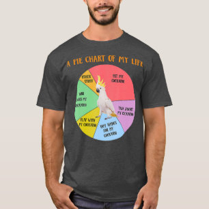 Camiseta Gráfica De Pie Graciosa De La Vida Cockatoo Parrot