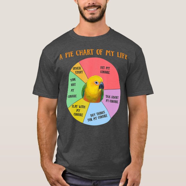 Camiseta Gráfica De Pie Graciosa De La Vida Jenday Conure P (Anverso)