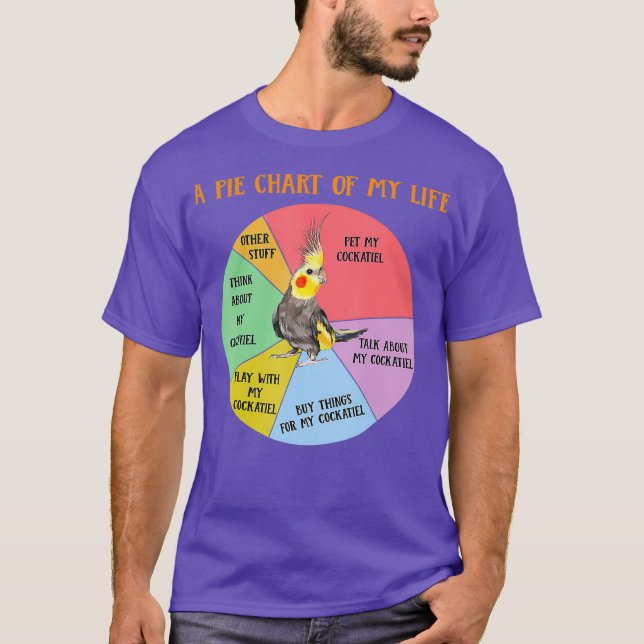 Camiseta Gráfica De Pie Graciosa De La Vida Pájaro De Cocka (Anverso)