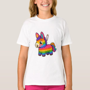 Camiseta gráfica de Piñata Mexicana linda para niñ