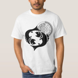 Camiseta Gráfica de Pisos de Estilo Griego con Zodiaco de P