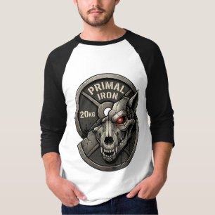 Camiseta gráfica de placa de peso de gimnasio de l