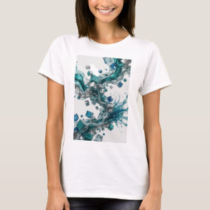 Camiseta gráfica de plata artística ARTE ABSTRACTO