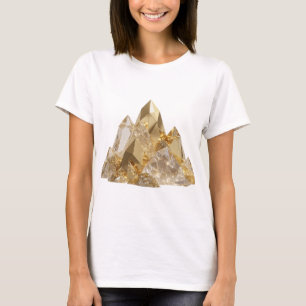 Camiseta gráfica de plata artística MONTAÑAS DORAD