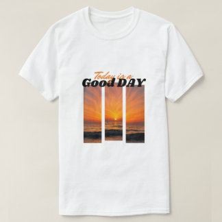 Camiseta Gráfica de Playa de Atardecer de Hoy Es u