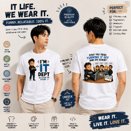 Camiseta gráfica de programador y soporte técnico