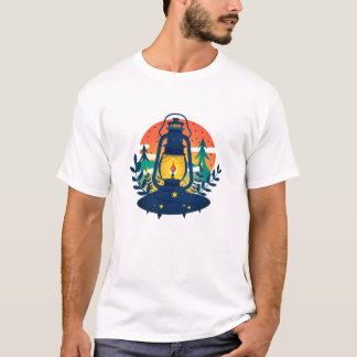 Camiseta gráfica de puesta de sol de palmera retro