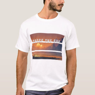 Camiseta gráfica de puesta de sol vintage Chase Th