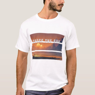 Camiseta gráfica de puesta de sol vintage Chase Th