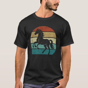 Camiseta Gráfica de puesta de sol vintage con silueta de ca