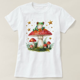 Camiseta gráfica de rana anfibio linda