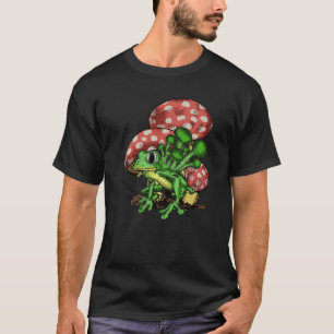 Camiseta Gráfica de rana hongos de hongos mágicos de Psiloc
