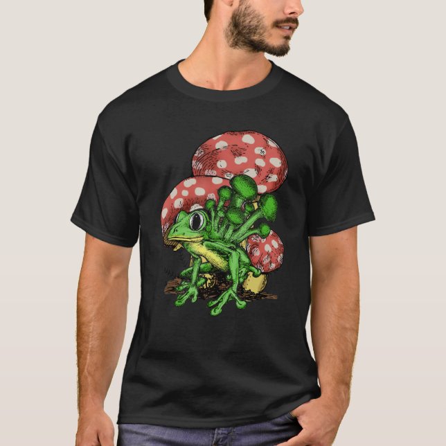 Camiseta Gráfica de rana hongos de hongos mágicos de Psiloc (Anverso)