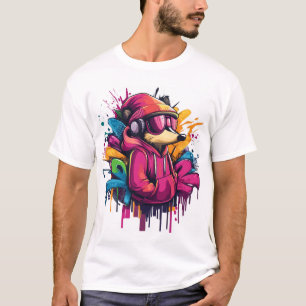 Camiseta gráfica de ratón inteligente
