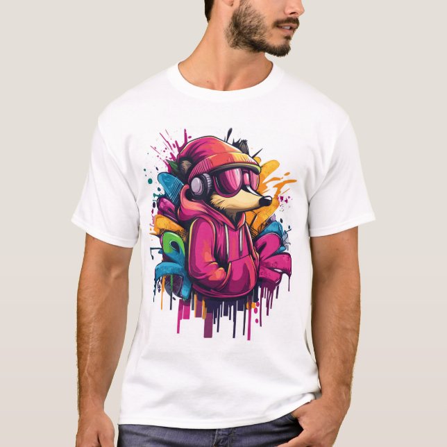 Camiseta gráfica de ratón inteligente (Anverso)