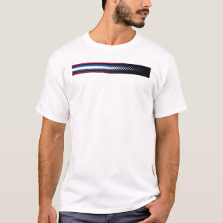 Camiseta gráfica de rayas con gradiente moderno mi