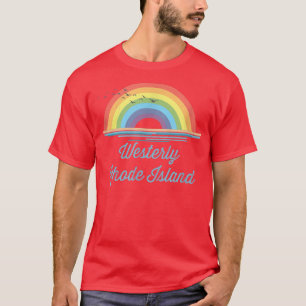 Camiseta gráfica de recuerdo de la isla Rhode occi