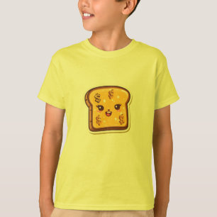 Camiseta Gráfica de Rótulo de pan Personalizado divertida