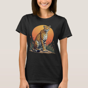 Camiseta gráfica de Safari al atardecer para las m