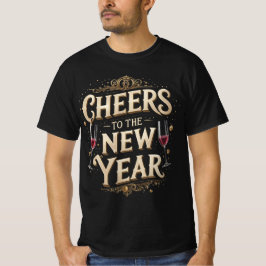 Camiseta Gráfica de ¡Salud por el Año Nuevo!