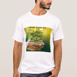 Camiseta gráfica de salvar la vida silvestre y pro