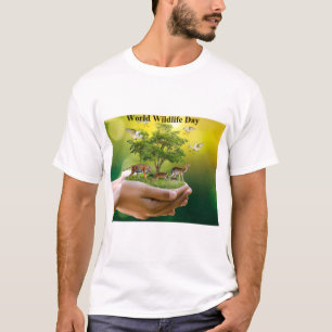 Camiseta gráfica de salvar la vida silvestre y pro