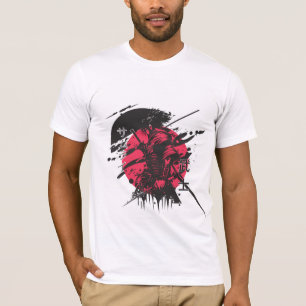 : Camiseta Gráfica de Samurái Guerrero